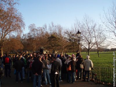 Hyde park débat en plein air